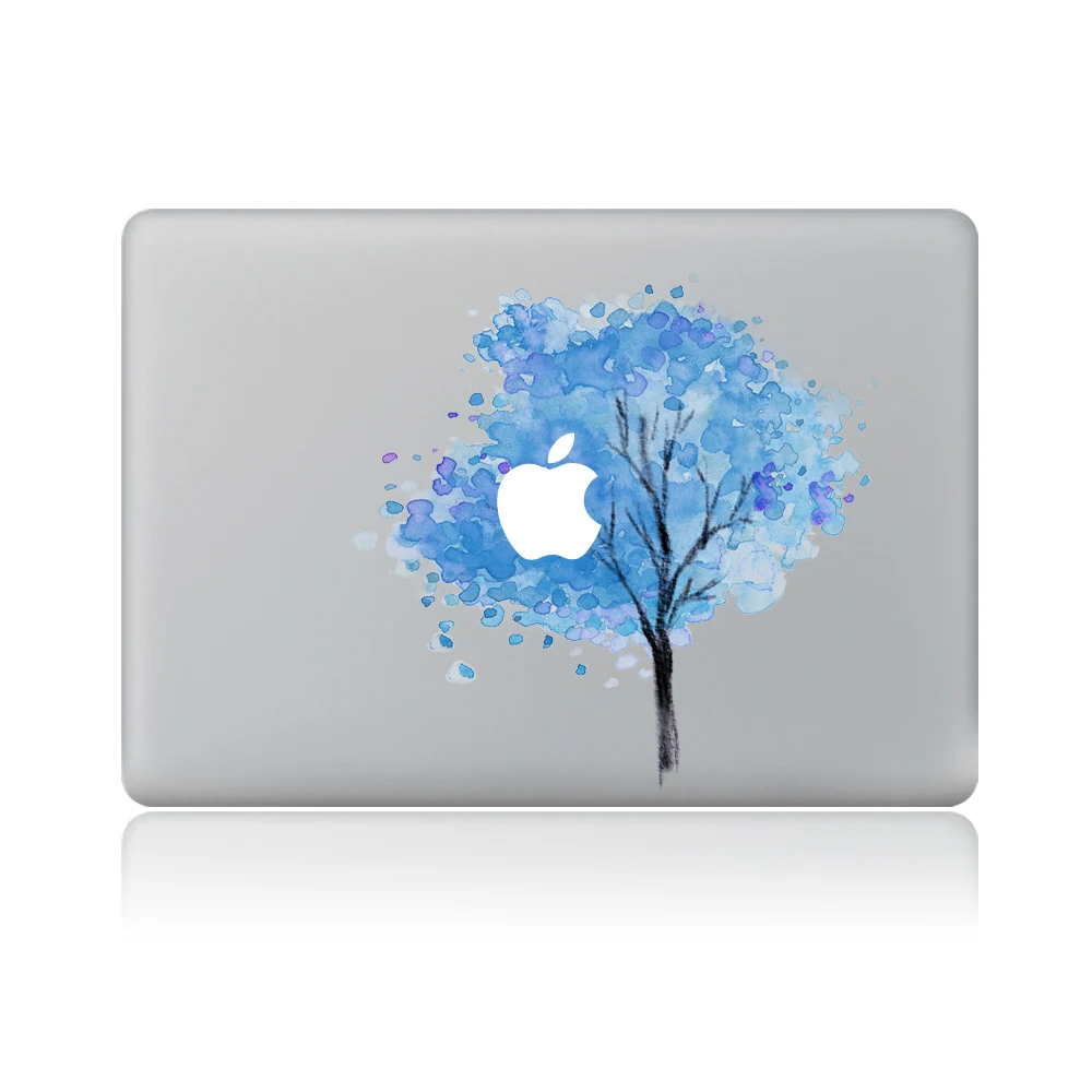 Виниловая наклейка с голубым пигментом стикер для ноутбука macbook Pro Air 13 дюймовый