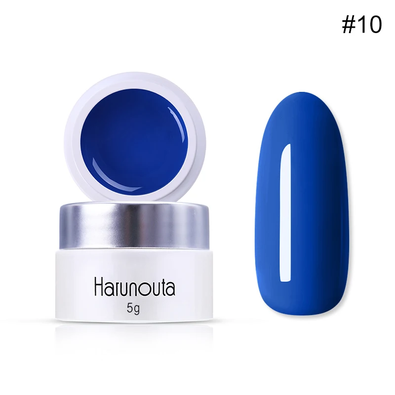 Harunouta-10 Harunouta рисунок металлик Гель-лак для ногтей 3D тиснение Серебряная Золотая линия шелковая точка паук лак для ногтей зеркало для маникюра - Цвет: Harunouta-10