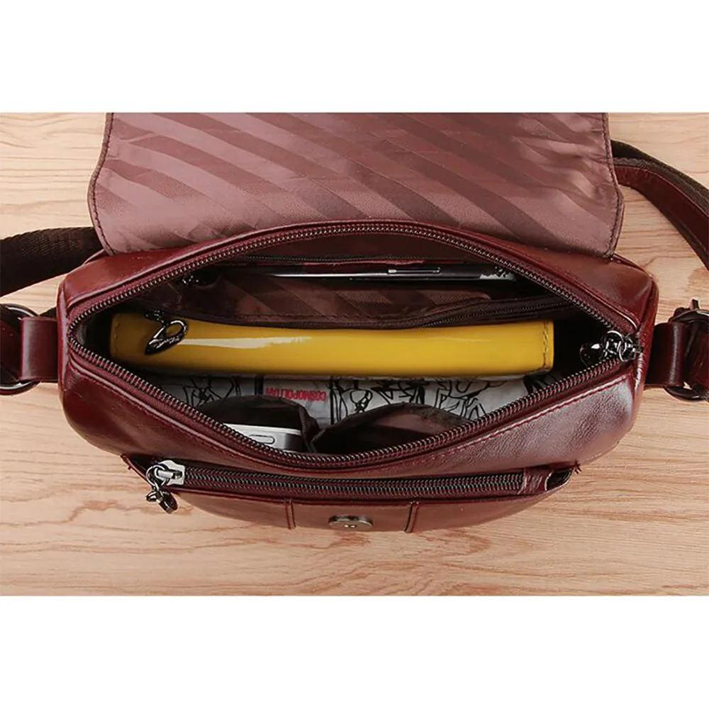 Женская сумка мессенджер из натуральной кожи повседневный ранец известного