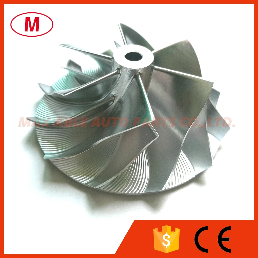TD04 Высокая производительность турбокомпрессора directioaluminum 2618/фрезерный/Turbo рабочее колесо компрессора 49,00/64,89 мм 6+ 6 лезвий заднего хода