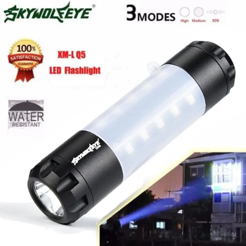 Мини фонарик XPE Q5 + COB Светодиодный фонарь лампа Penlight AA/14500 6 режимов маленький