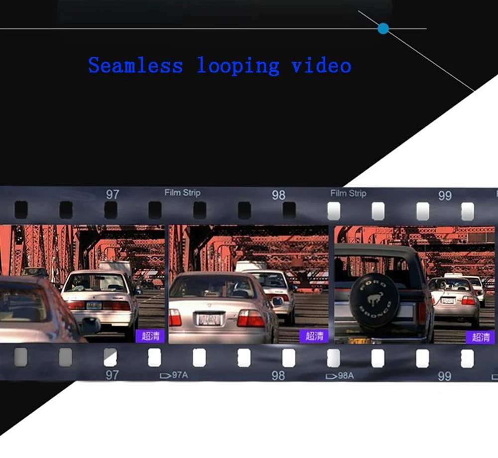1080P 2 камеры DVR 170 градусов широкоугольный видеорегистратор зеркало заднего вида