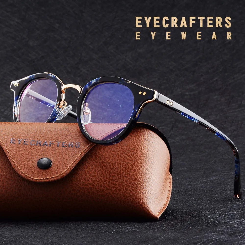 Круглые оправы для очков Eyecrafters брендовые дизайнерские очки унисекс с