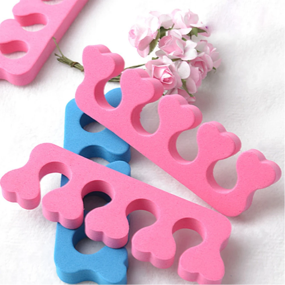 12 пар пальцы рук и ног сепаратор принадлежности для ногтей случайный