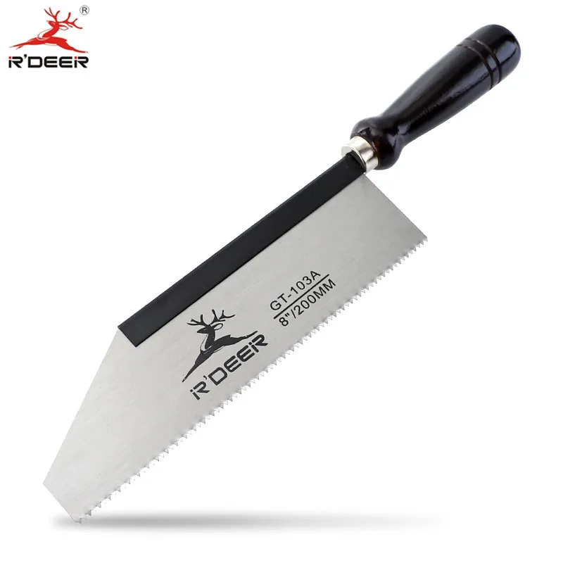 RDEER 8 ''/200 мм круглая деревянная ручка пила 65# марганцевая сталь Обрезка Садоводство джиг пилы ручной инструмент для дерева