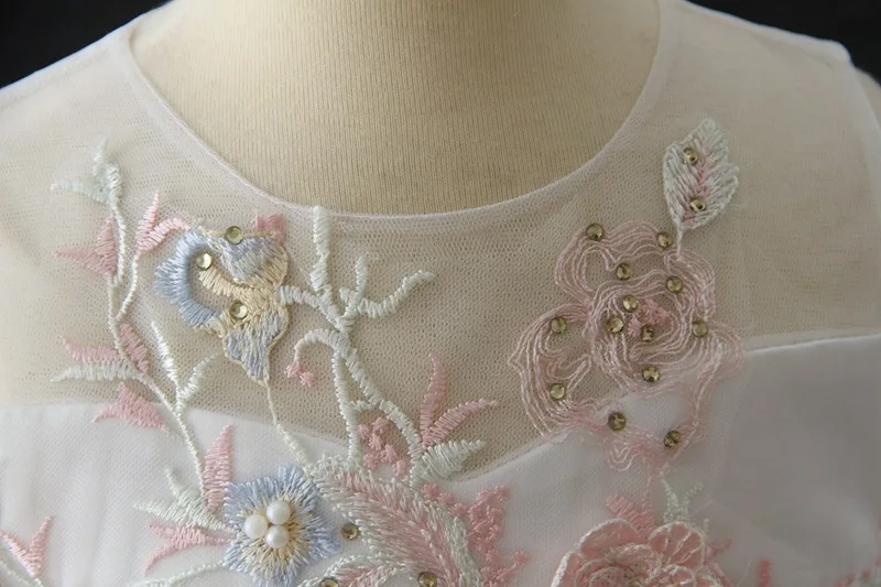 Красочное Радужное платье для девочки дня рождения с ангелом Цветочное