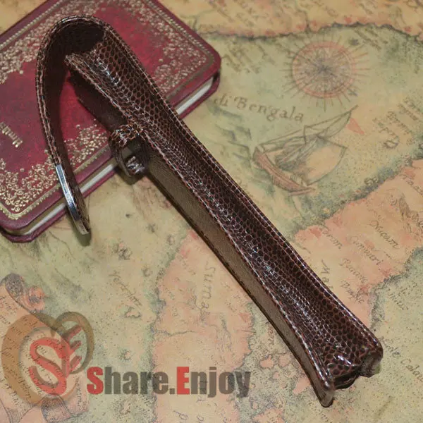 Чехол-держатель для 1 ручки из крокодиловой кожи | Канцтовары офиса и дома