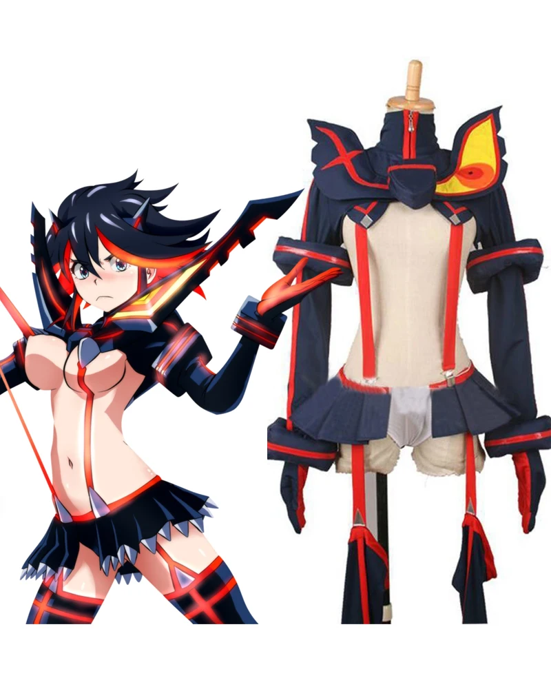 Kill la Ryuko Matoi Kamui Senketsu Ver. Косплей Костюм на заказ любой размер Хэллоуин Аниме