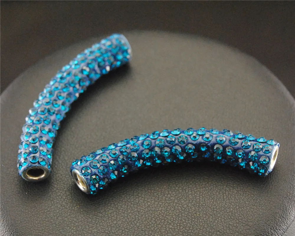 1 шт. цветной Серебряный микро проложить Кристалл Rhinestone боковая труба браслет