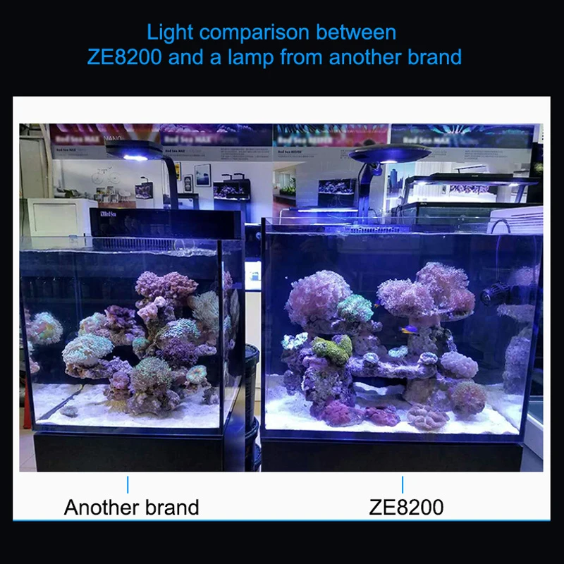 Nicrew ZE8000/8200/8300 светодиодный светильник для морской воды аквариумная лампа полного