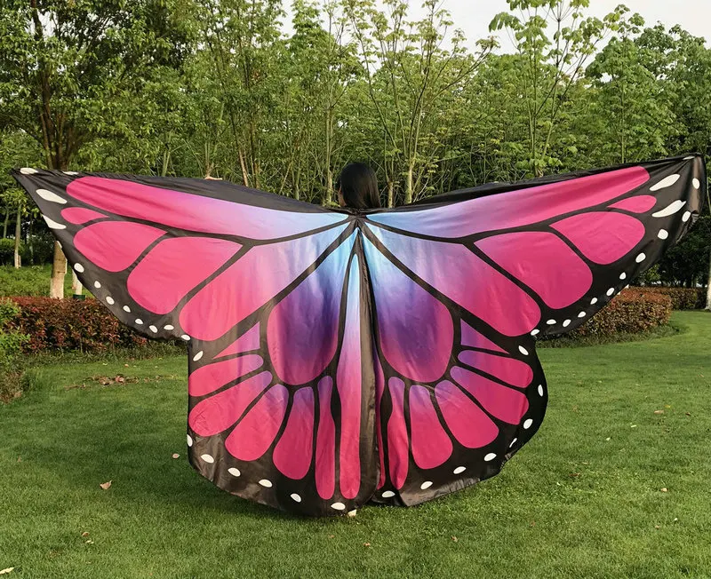 Крылья для танца живота isis открытые крылья взрослых с разноцветными бабочками