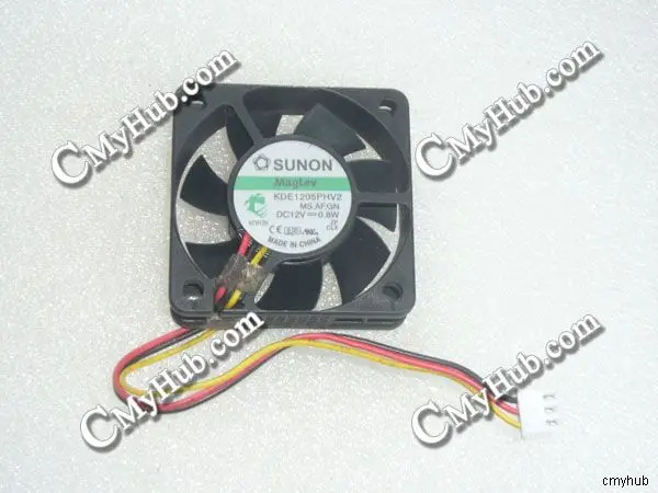 Подлинный для SUNON KDE1205PHV2 MS.AF.GN 12 В постоянного тока 0 8 Вт 3 контактный проводной 2.