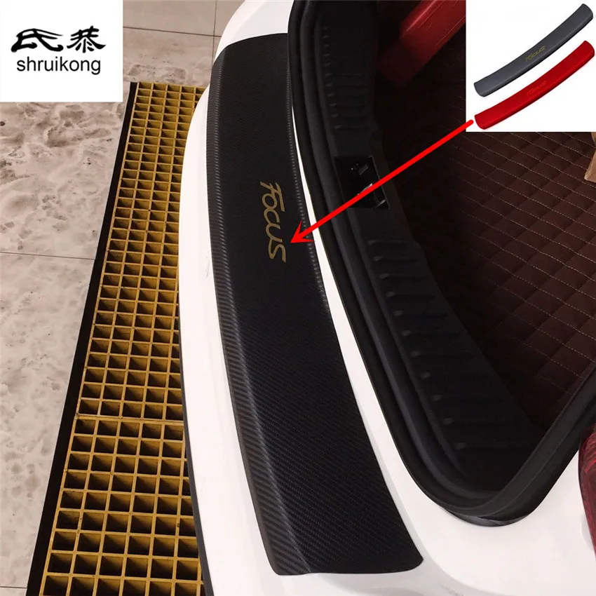 1 шт. декоративная наклейка на порог автомобиля FORD FOCUS 3 MK3 2012 2017|door sill carbon|cover forcover