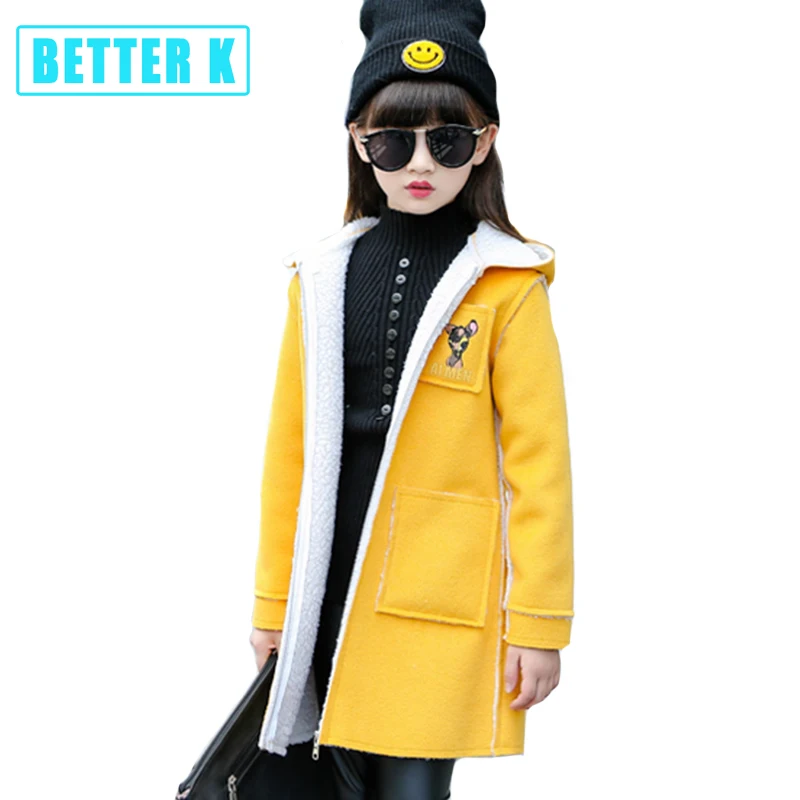 baby girl winter clothes coat 2018 Children Outerwear girls cotton Coat yellow fashion jacket clothing | Детская одежда и обувь