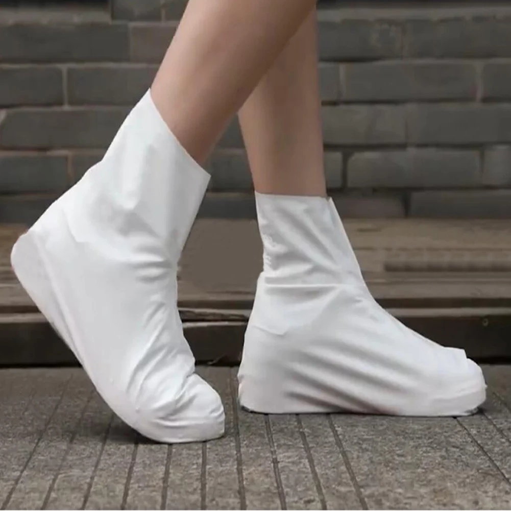 1 пара многоразовых латексных водонепроницаемых чехлов для дождливой обуви