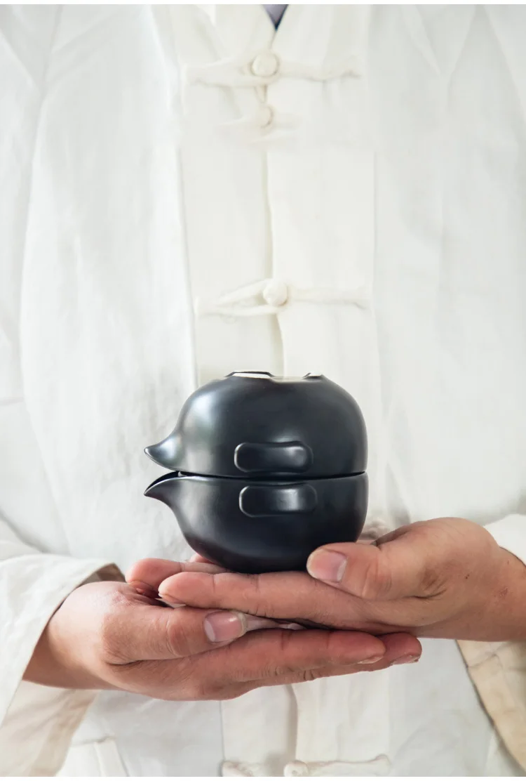TANGPIN керамический чайник gaiwan с 3 чашками gaiwan набор портативный дорожный чайный набор Посуда для напитков