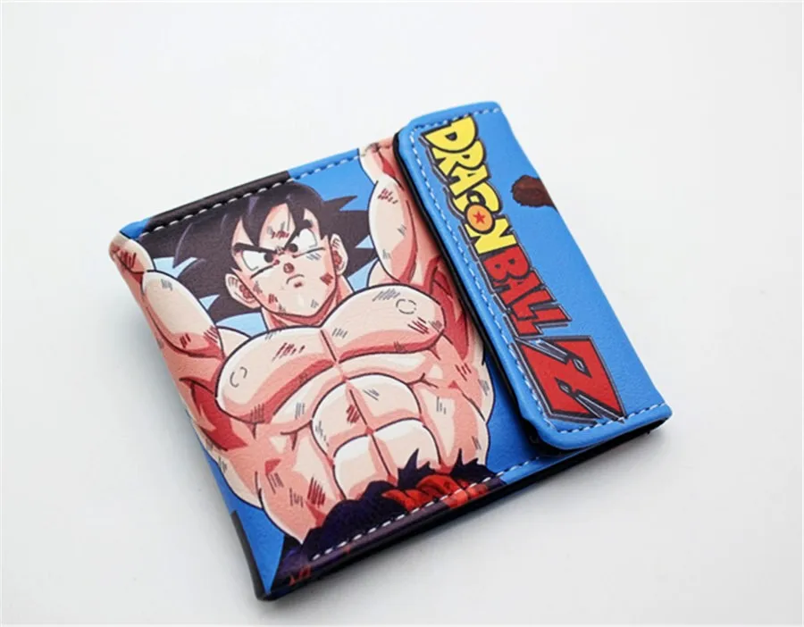 E Мужской женский кошелек Dragon Ball Z кошелек молодых студентов аниме модные короткие кошельки мультфильм комикс кошелек доллар цена Otaku подарок - Цвет: E