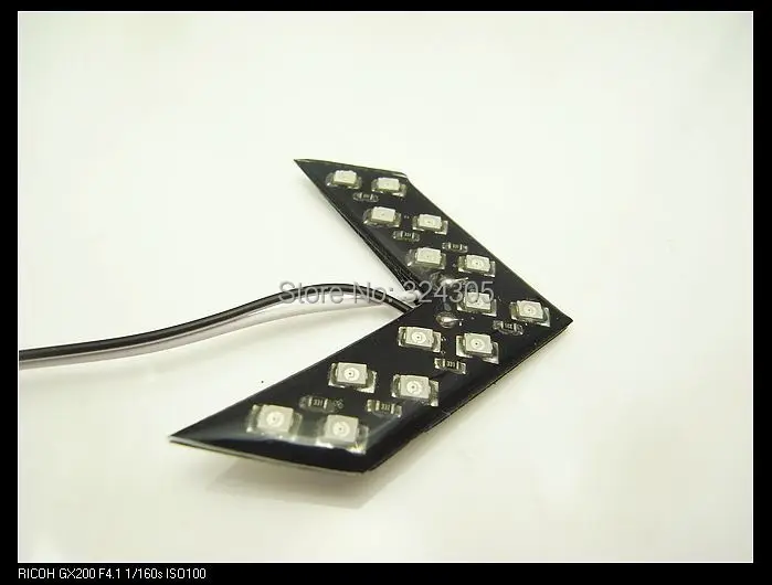 Автомобильная Скрытая стрелка 4X14 smd зеркало заднего вида светодиодные