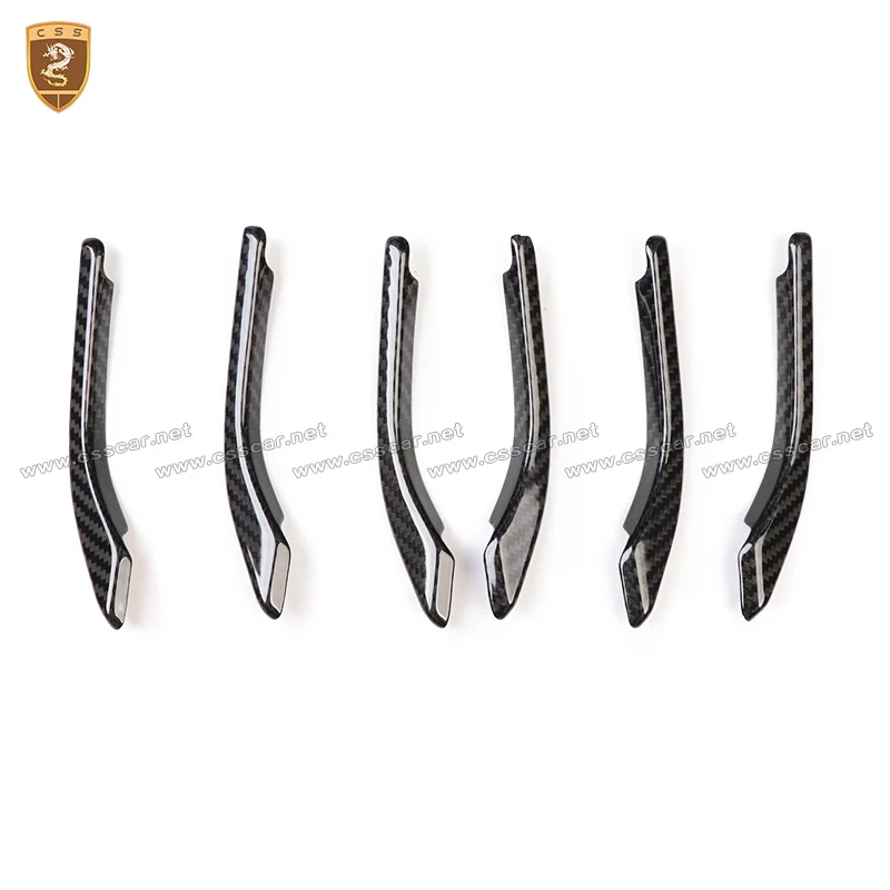 6 шт./компл. боковые вентиляционные отверстия из настоящего углеродного волокна