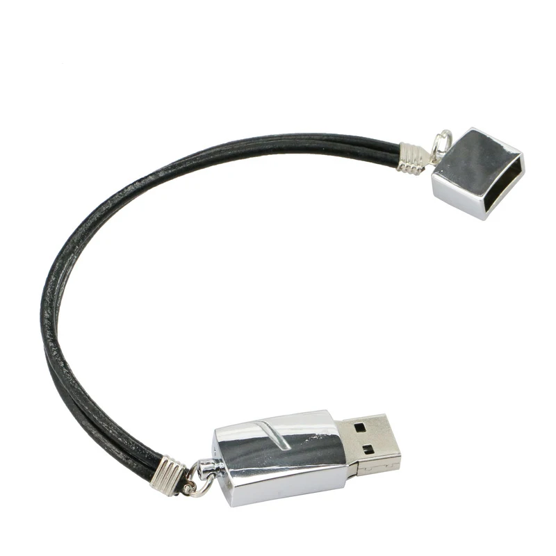 Новый кожаный браслет Usb 8 ГБ 16 32 64 Гб ювелирное изделие металлический USB