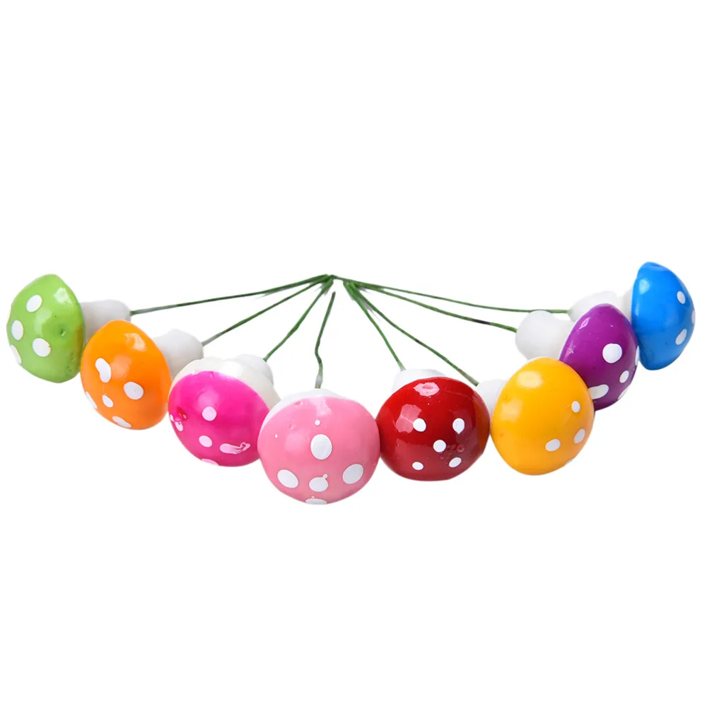 10 шт Мини-Колонка в форме гриба статуэтки для террариума Феи садовые миниатюры