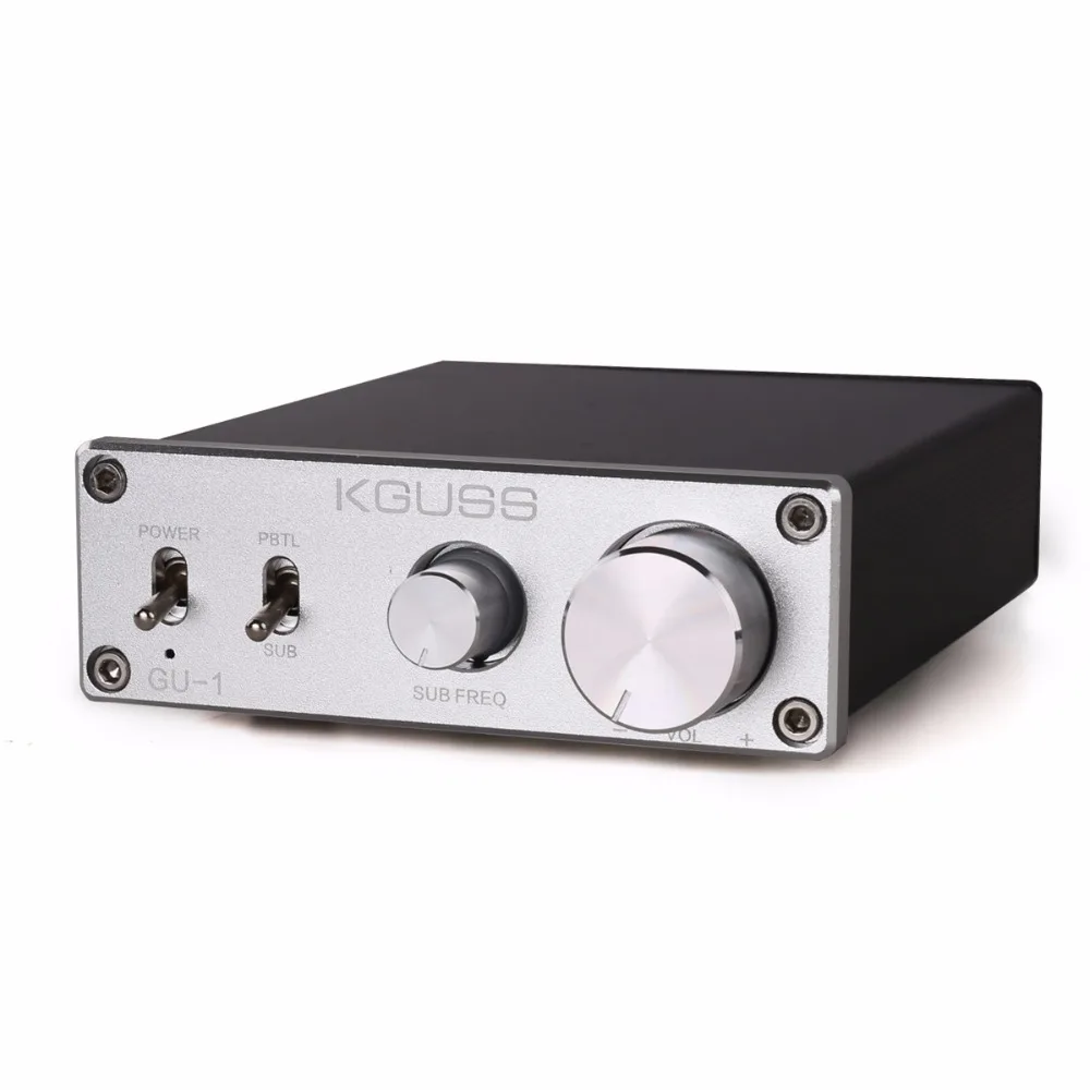 KGUSS GU-1 tpa3116d2 Класс d Мини hifi аудио усилители можно переключать на усилитель басов