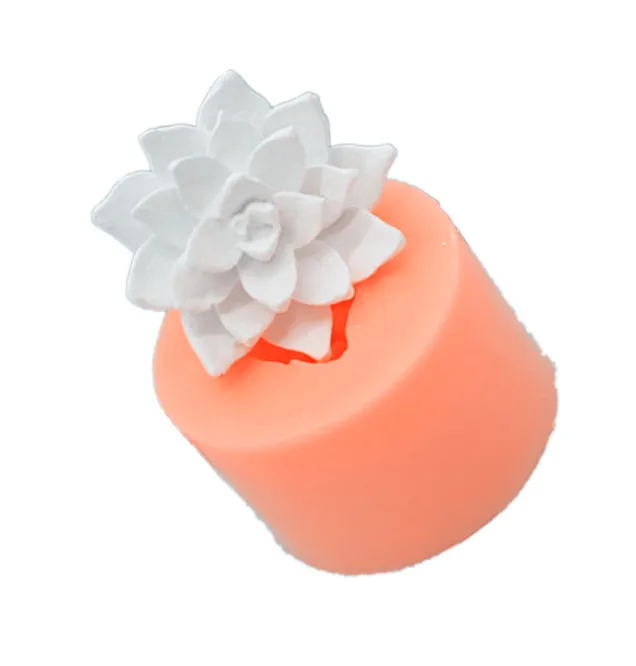 

fleshy plant aromatherapy plaster decoration mould handmade soap silicone moulds candle wax mold