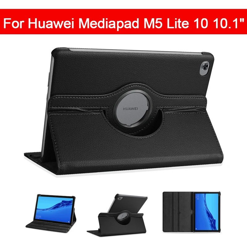 Вращающийся на 360 градусов чехол для huawei Mediapad M5 Lite 10 BAH2-W19/L09/W09 10," планшетный ПК с подставкой защитный чехол/кожа