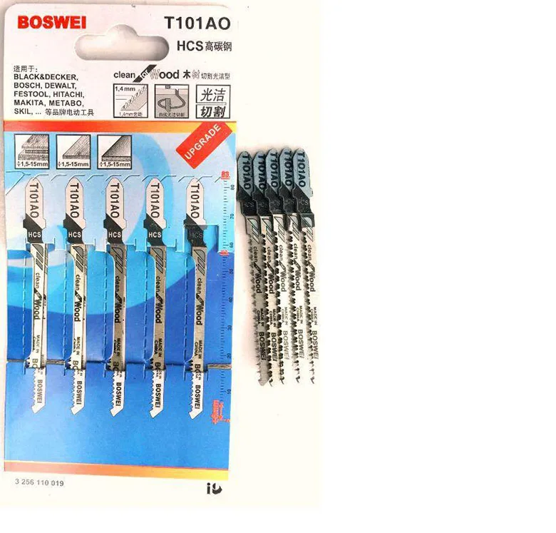 5 шт. набор T101AO HCS хвостовик джиг пильный диск кривая режущий инструмент наборы для дерева пластик