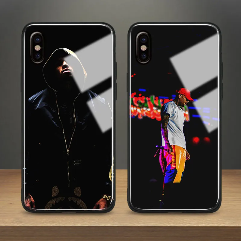 Чехол для телефона CHRIS BROWN hiphop из закаленного стекла мягкий силиконовый чехол Apple