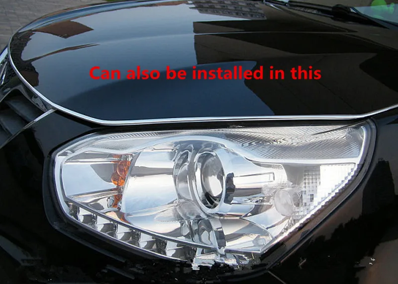 3 м U тип автомобиля Стайлинг Кондиционер Выход Украшения Яркая полоса для Renault clio