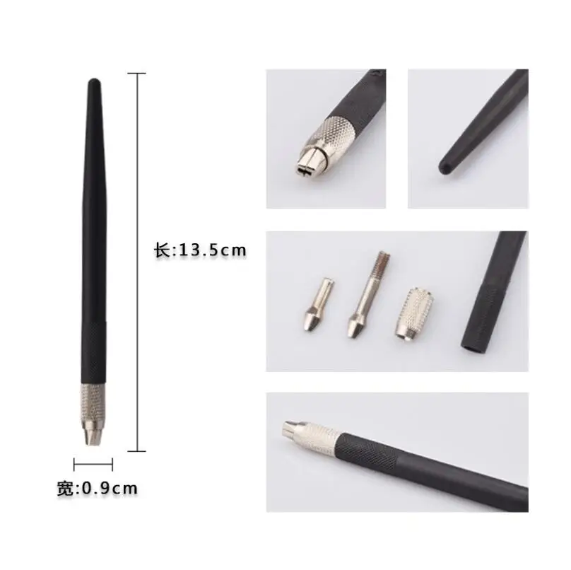 100 шт. микроблейдинг татуировочная ручка ручной набор машинка подводка для