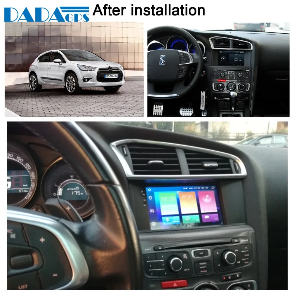 Автомагнитола для Citroen C4 C4L DS4 стерео система с 7 &quotIPS экраном Android 9 0 GPS FM RDS DVD BT Wi Fi