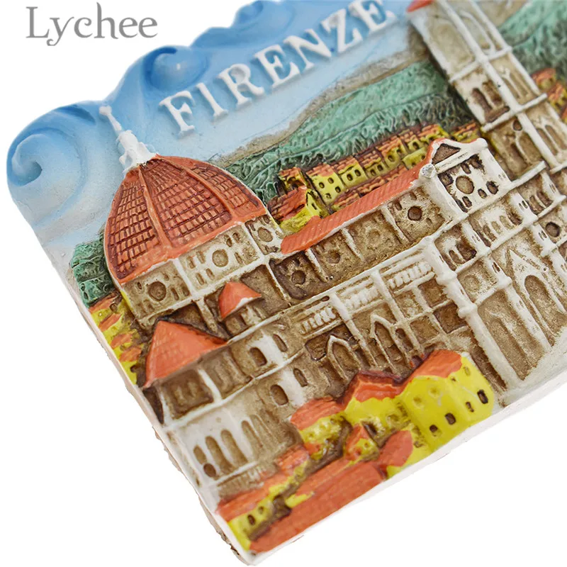 Полимерный магнит на холодильник Lychee Life Флоренция креативные магнитные наклейки