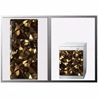 3D DIY золотые кубики самоклеющиеся холодильник посудомоечная машина дверь наклейка обои настенные наклейки кухонные обои постер