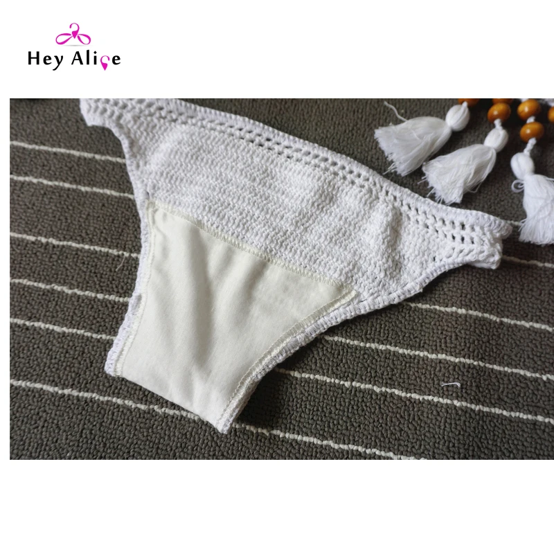 Heyelice Crochet Bathing Suits Bikinis Women New High Neck Swimwears Beach Modern Swimsuits Sexy Brazilian Biquinis | Спорт и