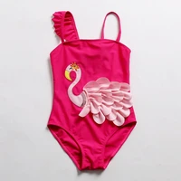 2018 new polyester toddler baby kids girls lovely cute bikini swimwear one piece swimsuit bathing suit beachwear 3 8t