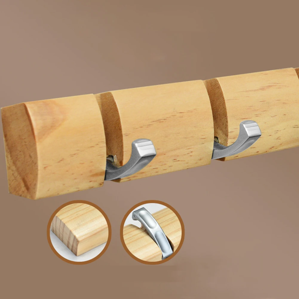 Стойки складной крючок пальто Hat двери настенный держатель Полотенца вешалка