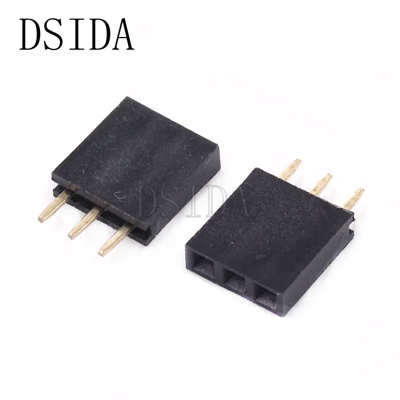 10 шт. тройной штырьковый коннектор 2 54 мм Однорядный 1x3 1*3 PCB|Соединители| |