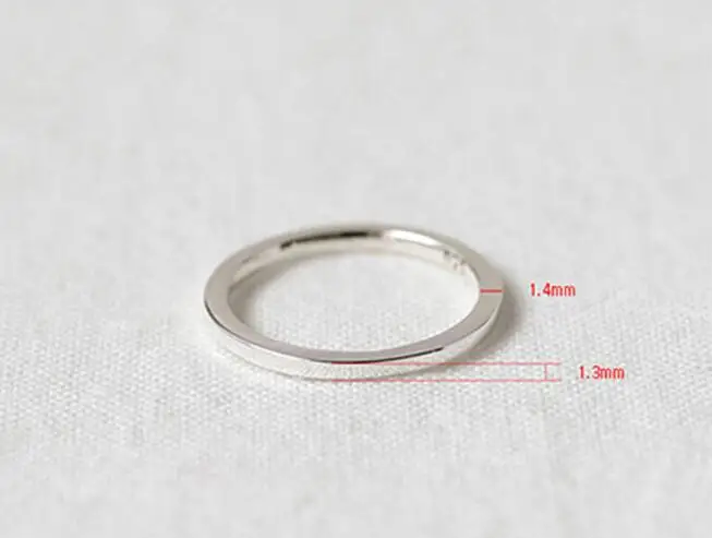 925 стерлингового серебра engagment кольца для женщин aneis feminino bague, минимализм 1,3 мм кольцо лучшие друзья, подарок, ювелирное изделие joia