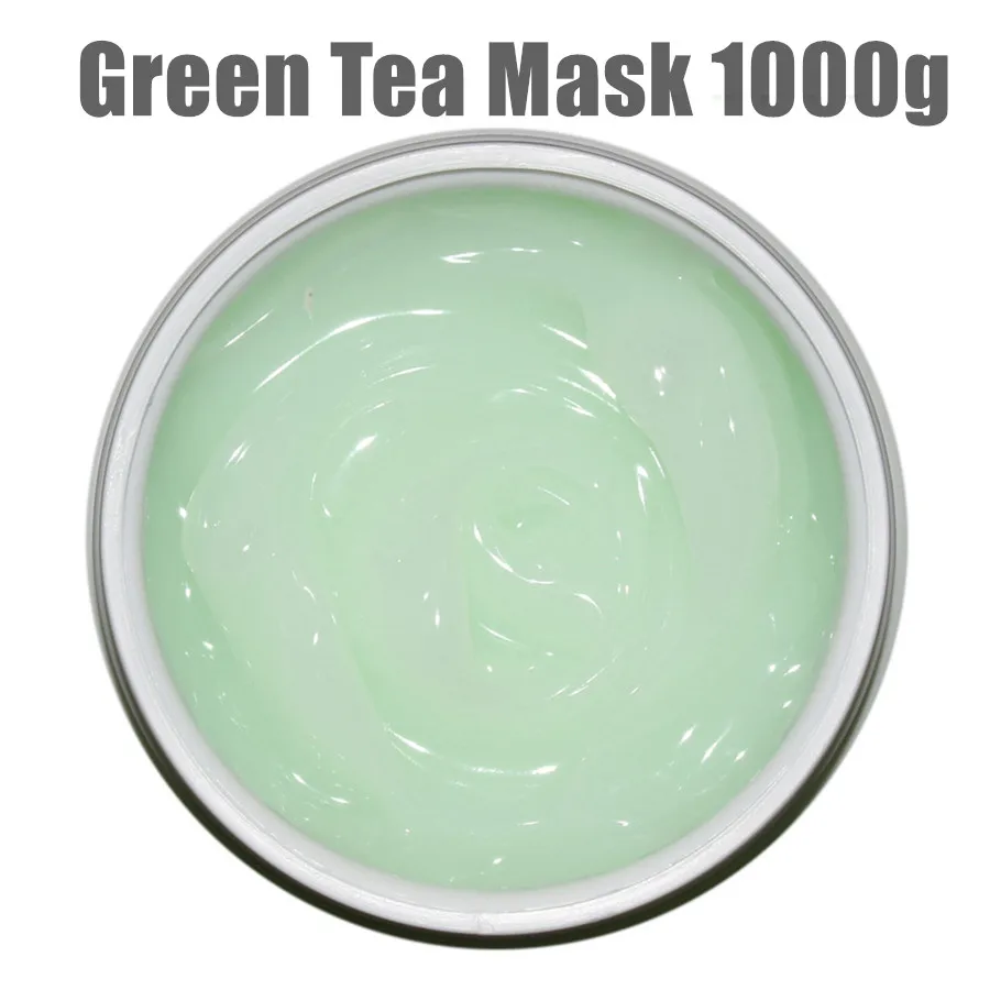 Natural Green Tea Mask Cosmeceutical Fresh Anti-inflammatory Anti-acne Oil Control Moisturizing Skin Care Cosmetics 1000g