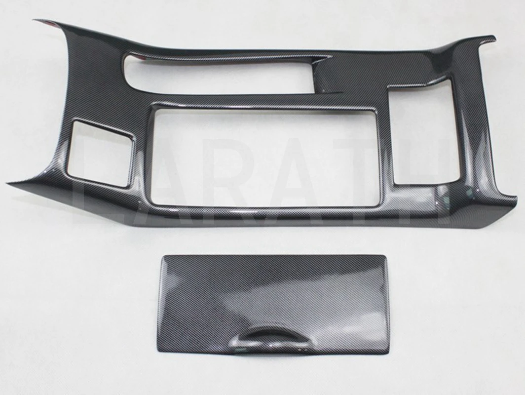 Для Mitsubishi Lancer 2010 2011 2012 LHD ABS углеродное волокно коробка передач электронный ручной тормоз панель Крышка Интерьер стиль 2 шт