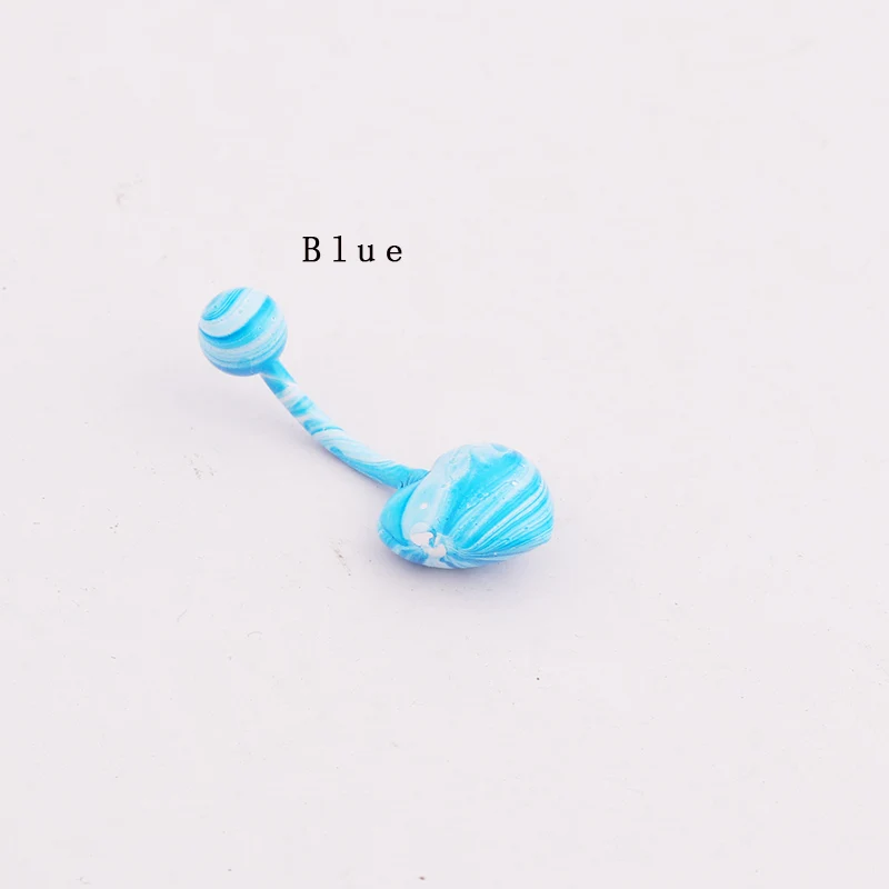 heart blue Sellsets, 1 шт., сердце и круг, форма, нержавеющая сталь, покрытие, пирсинг, ювелирные изделия, новая мода, пирсинг-серьги для пупка, кольца на кнопках - Окраска металла: heart blue