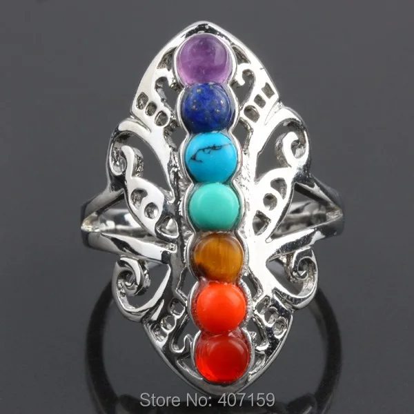 Новые 7 Чакр каменные бусины Исцеляющие Метафизические драгоценные камни