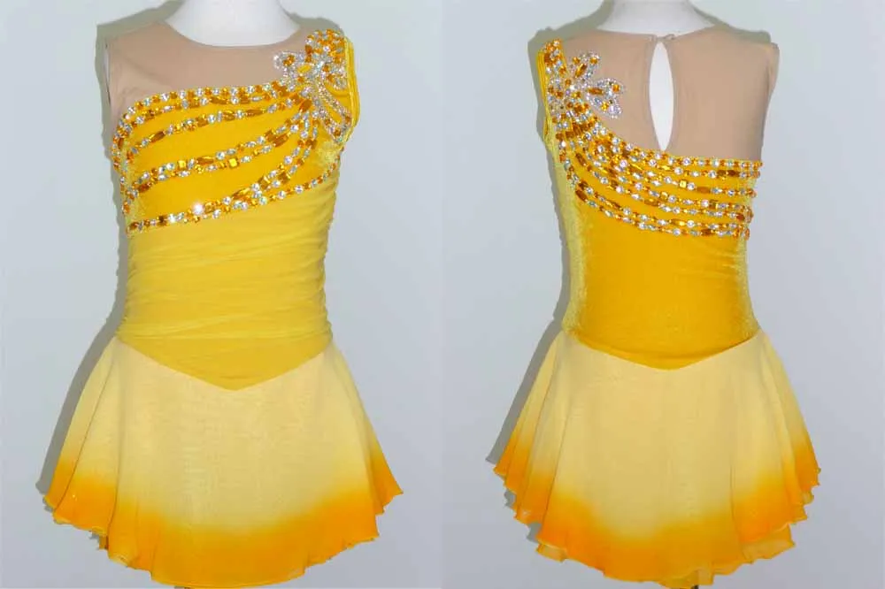 Кастомированный гимнастический купальник RG Acro/Ice Skating Dress Tap скручивающийся