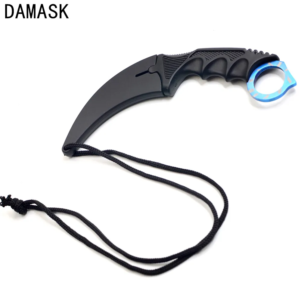 Дамасский Тактический Counter Strike CSGO Karambit нож открытый ExProring выживания Альпинизм