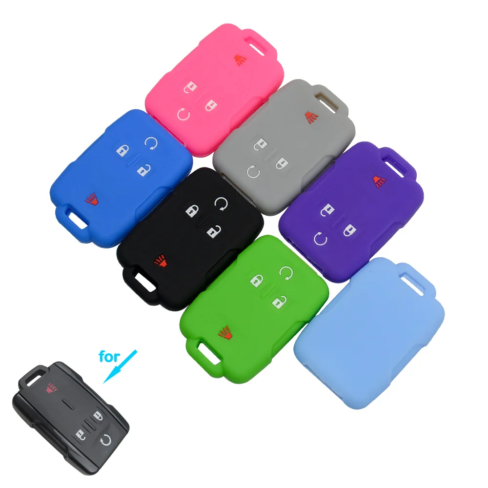 Силиконовый чехол OkeyTech с 4 кнопками мягкий силиконовый для автомобильных ключей