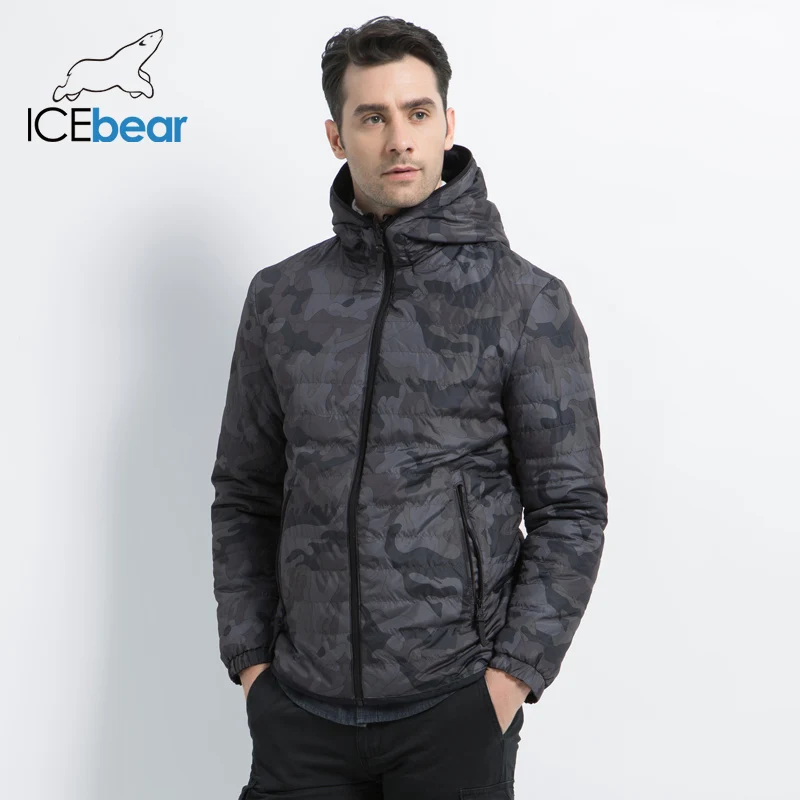 ICEbear2019 новая мужская куртка в двойном ношении Мужская ветрозащитная теплая