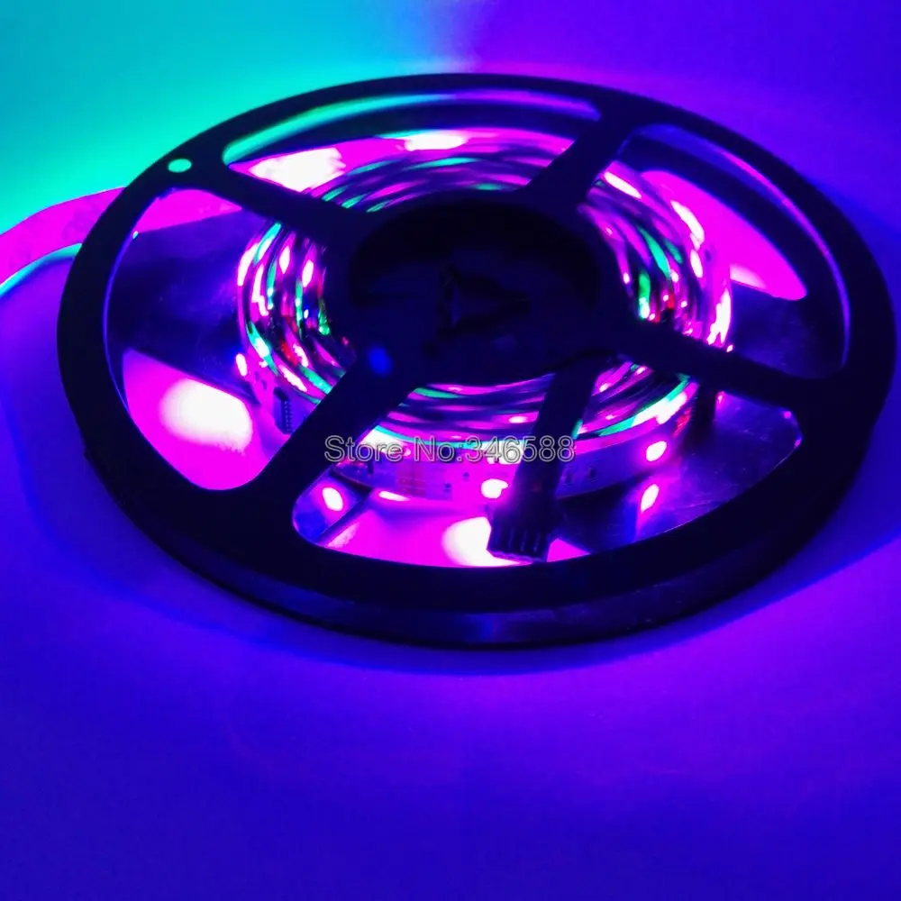 IP20 неводостойкая Светодиодная лента RGB 5 м 12 В 6803 IC цвета мечты 30 светодиодов/М 5050