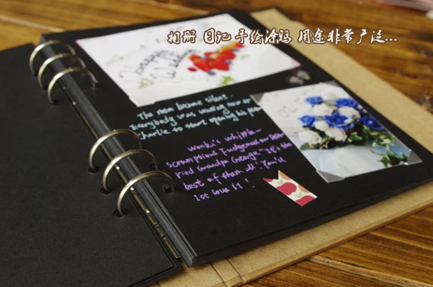 Альбом для скрапбукинга свободных листьев объемный крафтовый фотоальбом